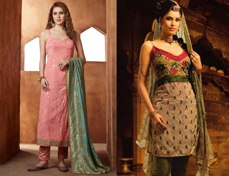 Strap-Over Salwar Neck Ideas