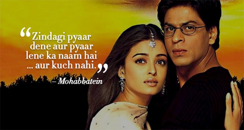 Mohabbatein Movie Poster