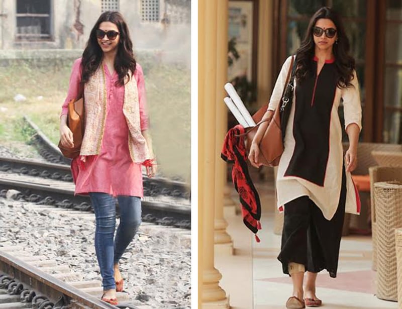 Deepika In Ill-Fitted Kurta With Vegetable Prints With a Palazzo