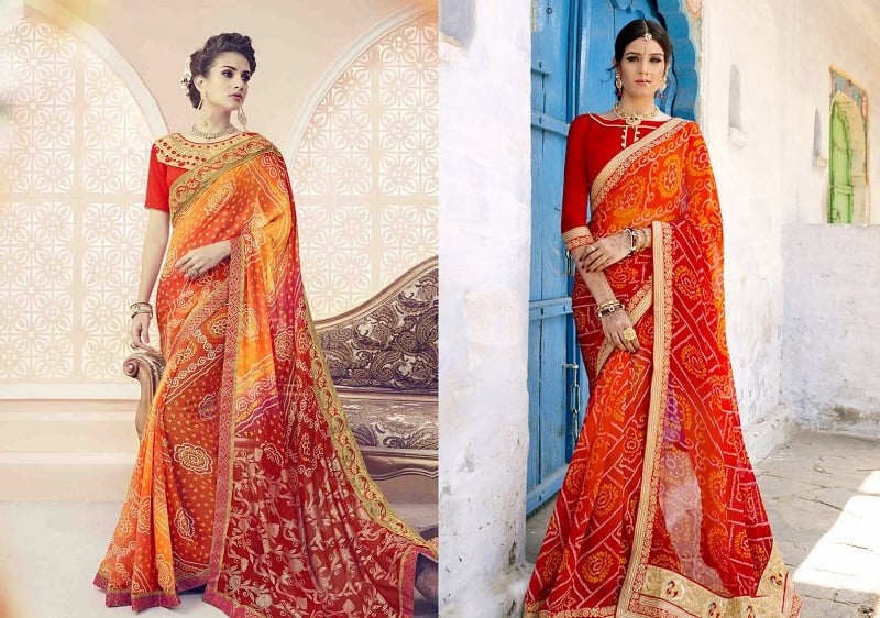 Bandhani Sarees from Gujarat