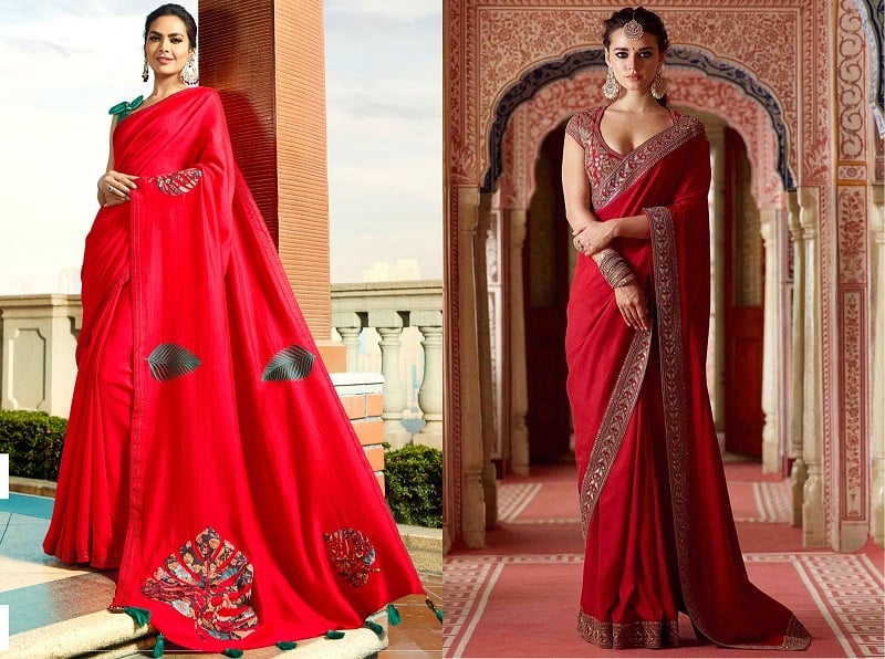 Red Colour Saree