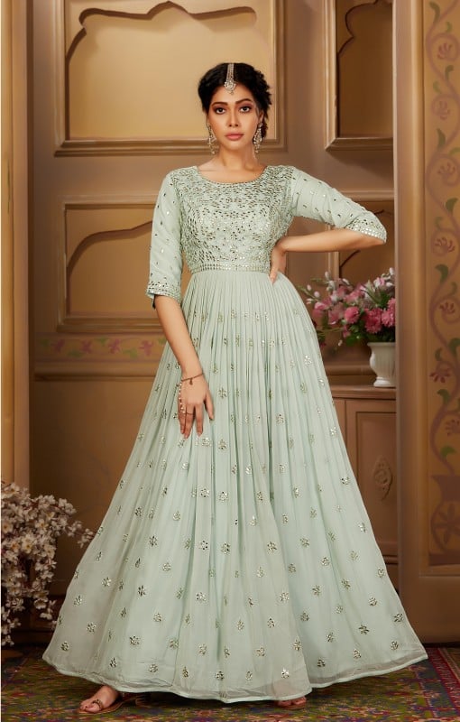 Floor-length Designer Anarkali suits 