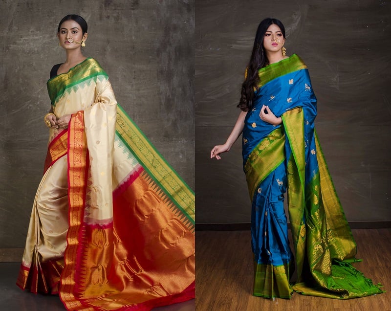 Gadwal silk saree