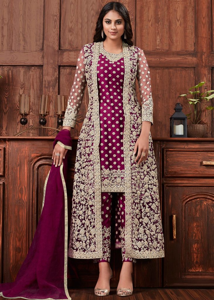 jacket style salwar kameez