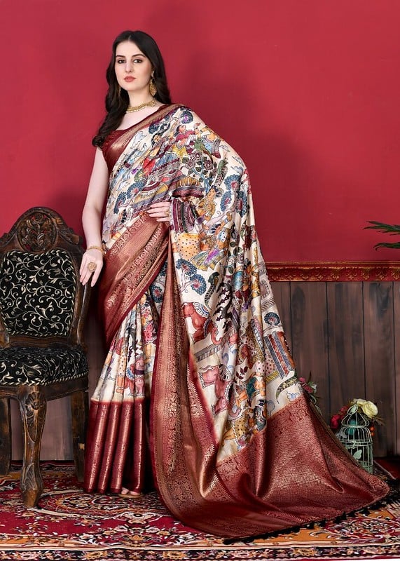 Kalamkari Saree