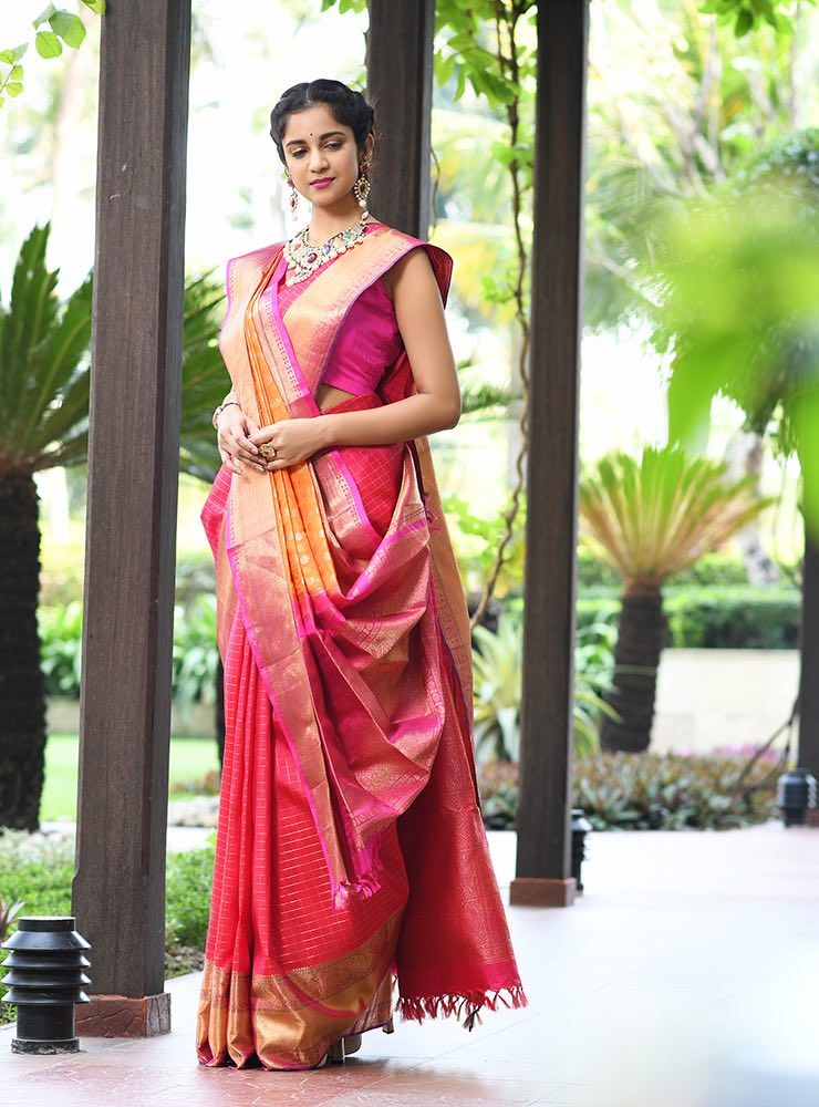 south indian saree draping