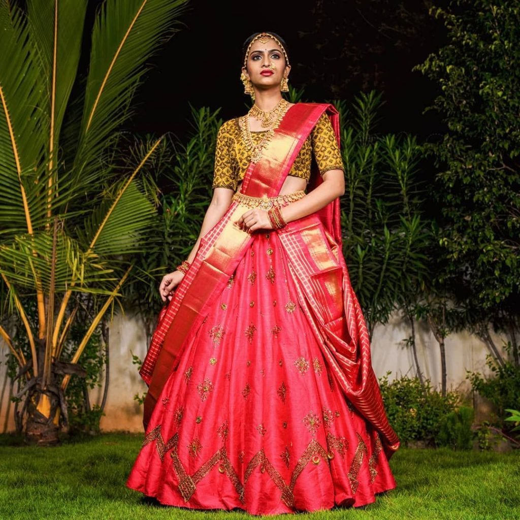 Kanchipuram Sarees Lehenga Style