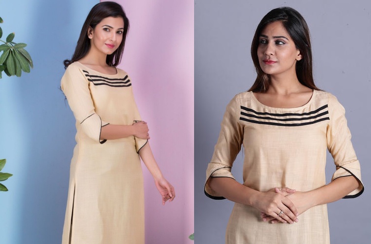 Flap Sleeves Kurtis