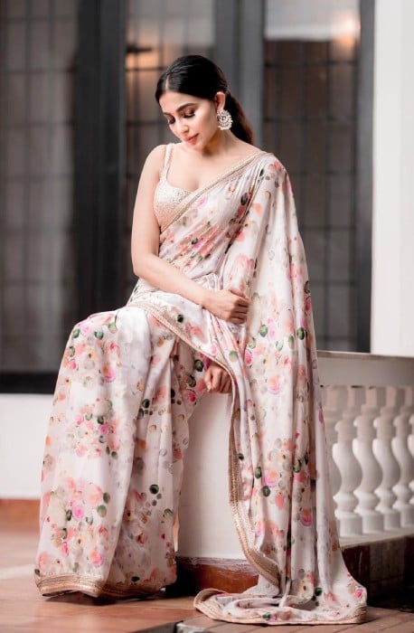 Floral Print Sarees