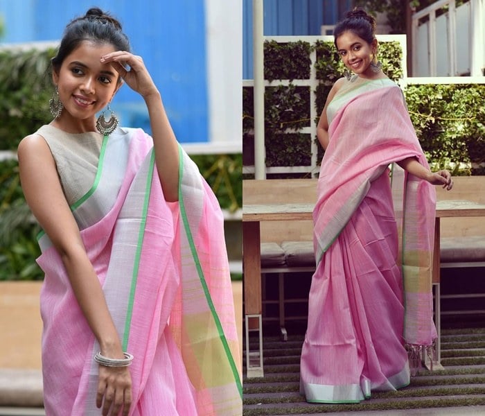 Pastel saree