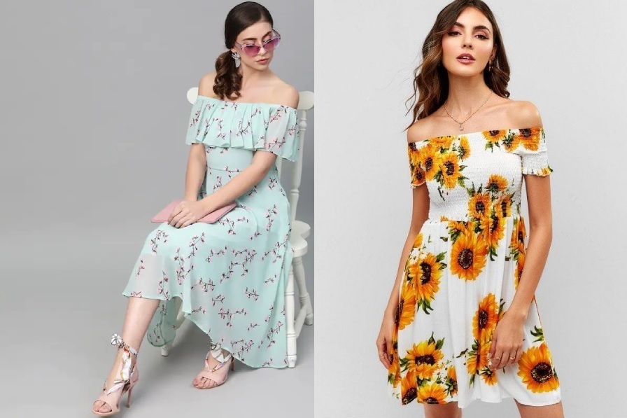 Off-shoulder Tops and Dresses