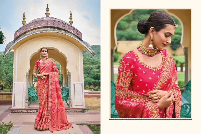 Latest Heavy Designer Pure Dola Viscose Saree - Pink