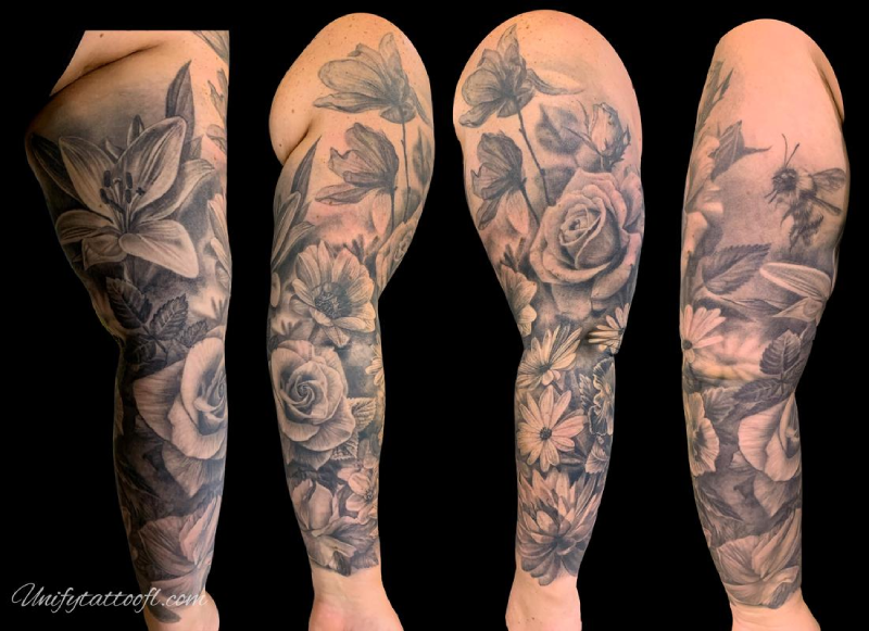 1. Floral sleeve