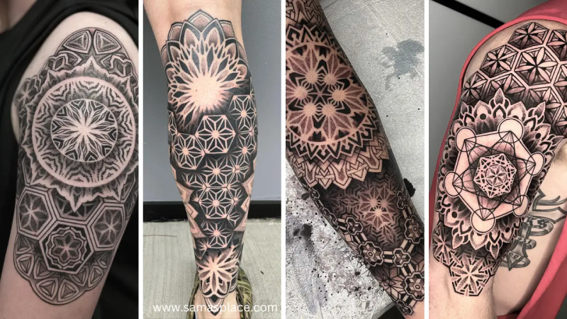 3. Mandala effect tattoo 