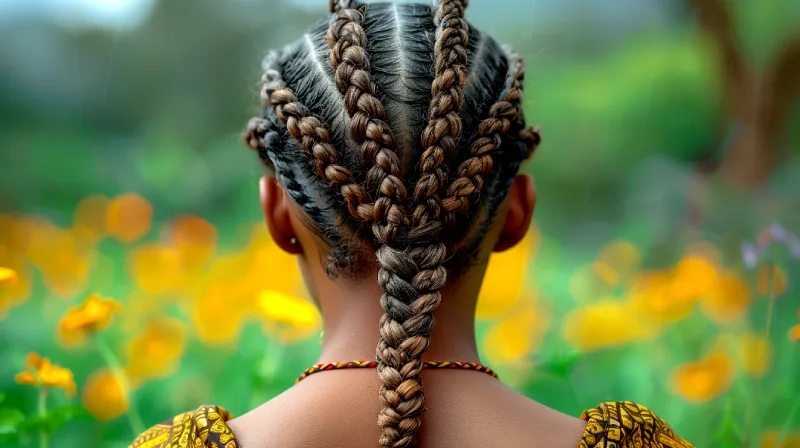 Knotless braid