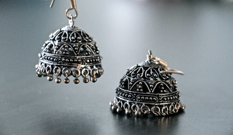 Oxidized Jhumkas