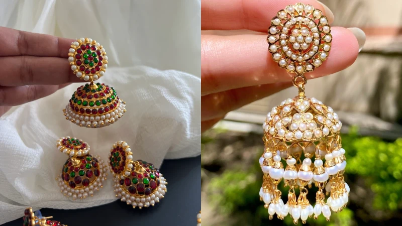 Pearl Jhumkas