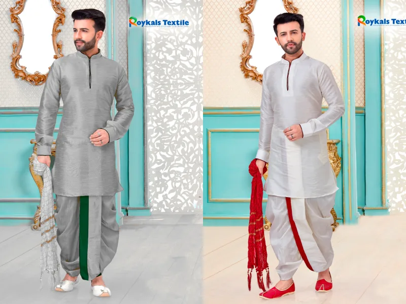 Cotton Kurta with Veshti