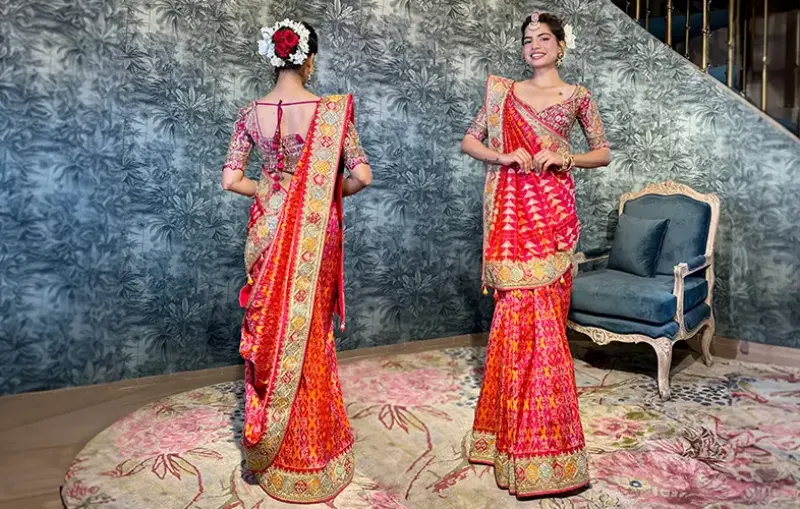 The Gujarati Style Drape