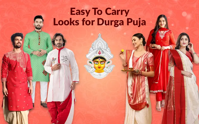 Easy To Carry Looks for Durga Puja